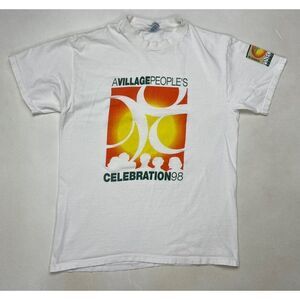 VINTAGE Pinecrest Florida Village 1998 T-shirt Men Medium 90s Single Stitch